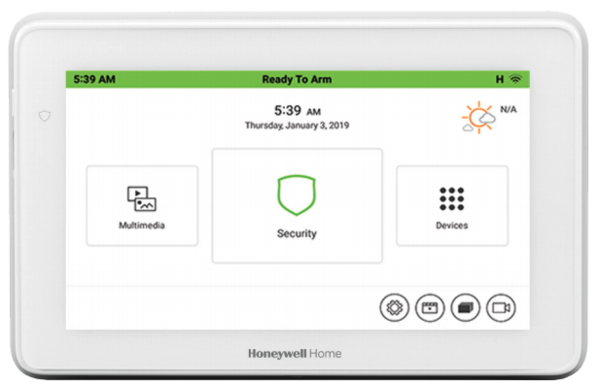 Honeywell Home touchscreen