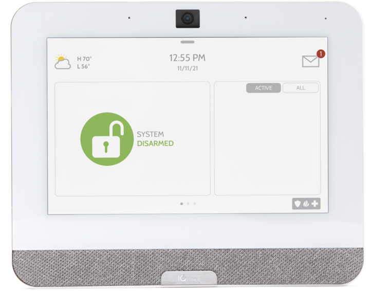 Qolsys IQ Panel 4 touchscreen